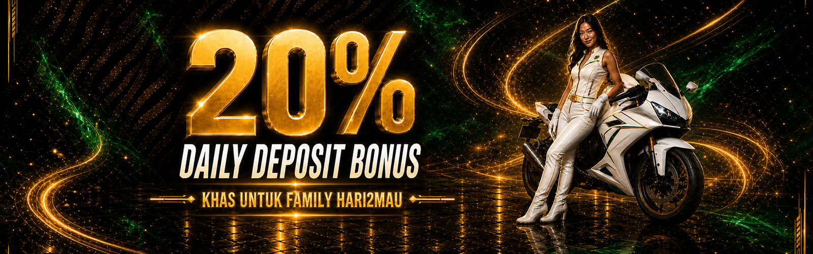 HARI2MAU 20% Daily Deposit Bonus — khas untuk Family HARI2MAU